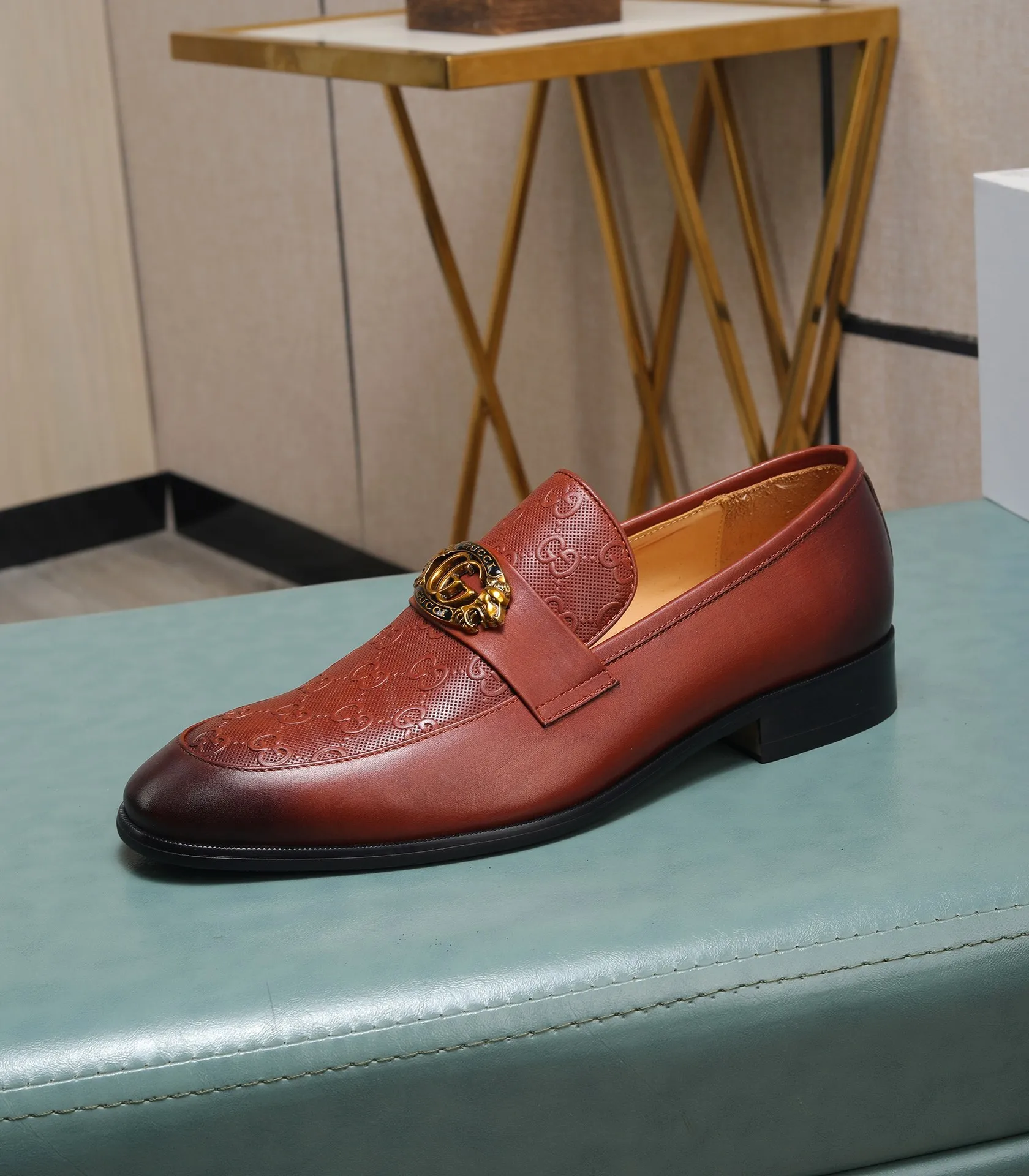 Men's shoes💰540📛📛Original (water-dyed cowhide) Gucci GUCCI official website formal shoes🌀 Italian🇮🇹imported cowhide➕top imported water-dyed cowhide lining💋Finely handmade original bottom, the real thing looks better when photographed in person Standard size 38-44